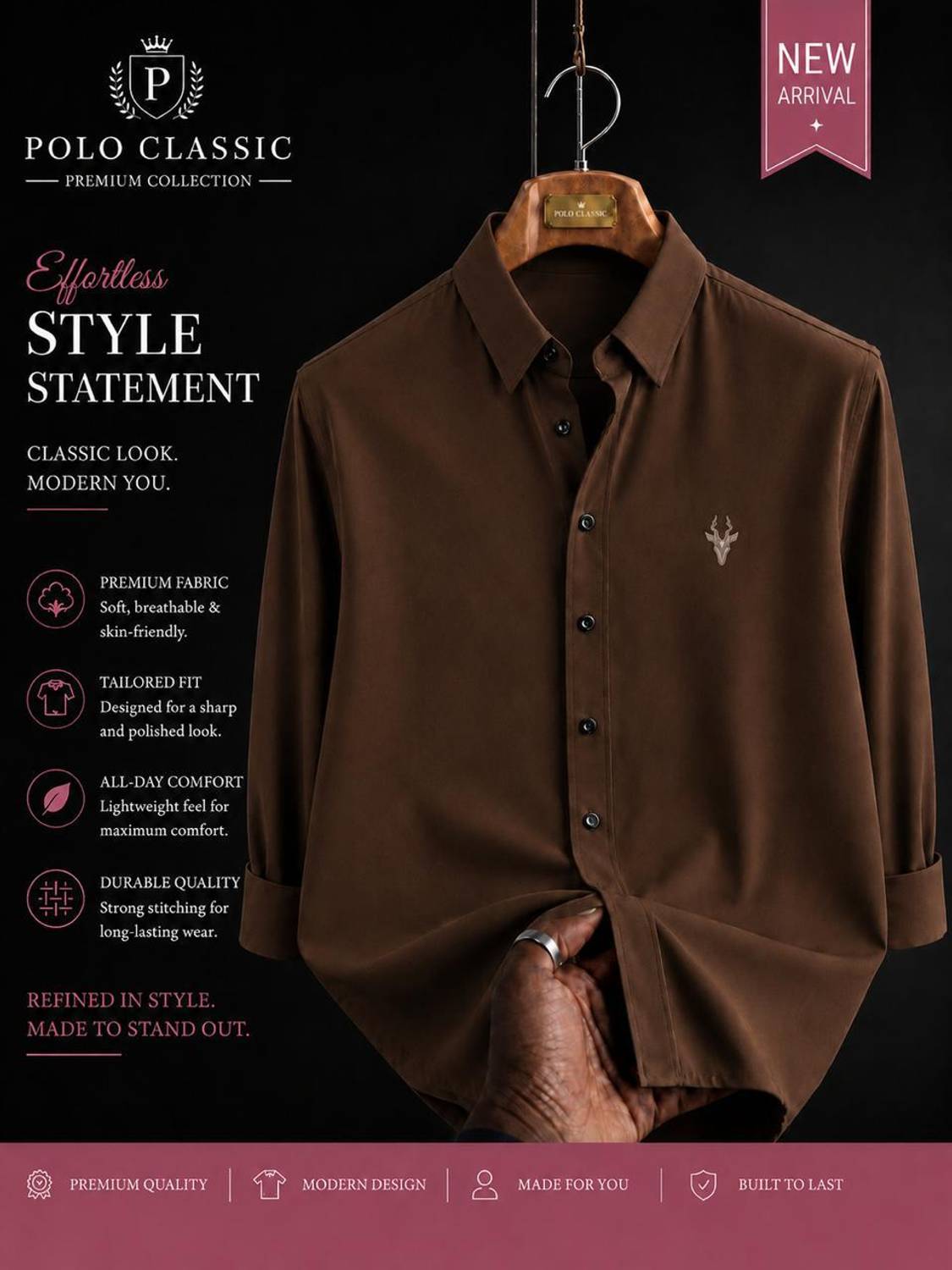 Waridashi Men Brown Casual Shirt - Image 1