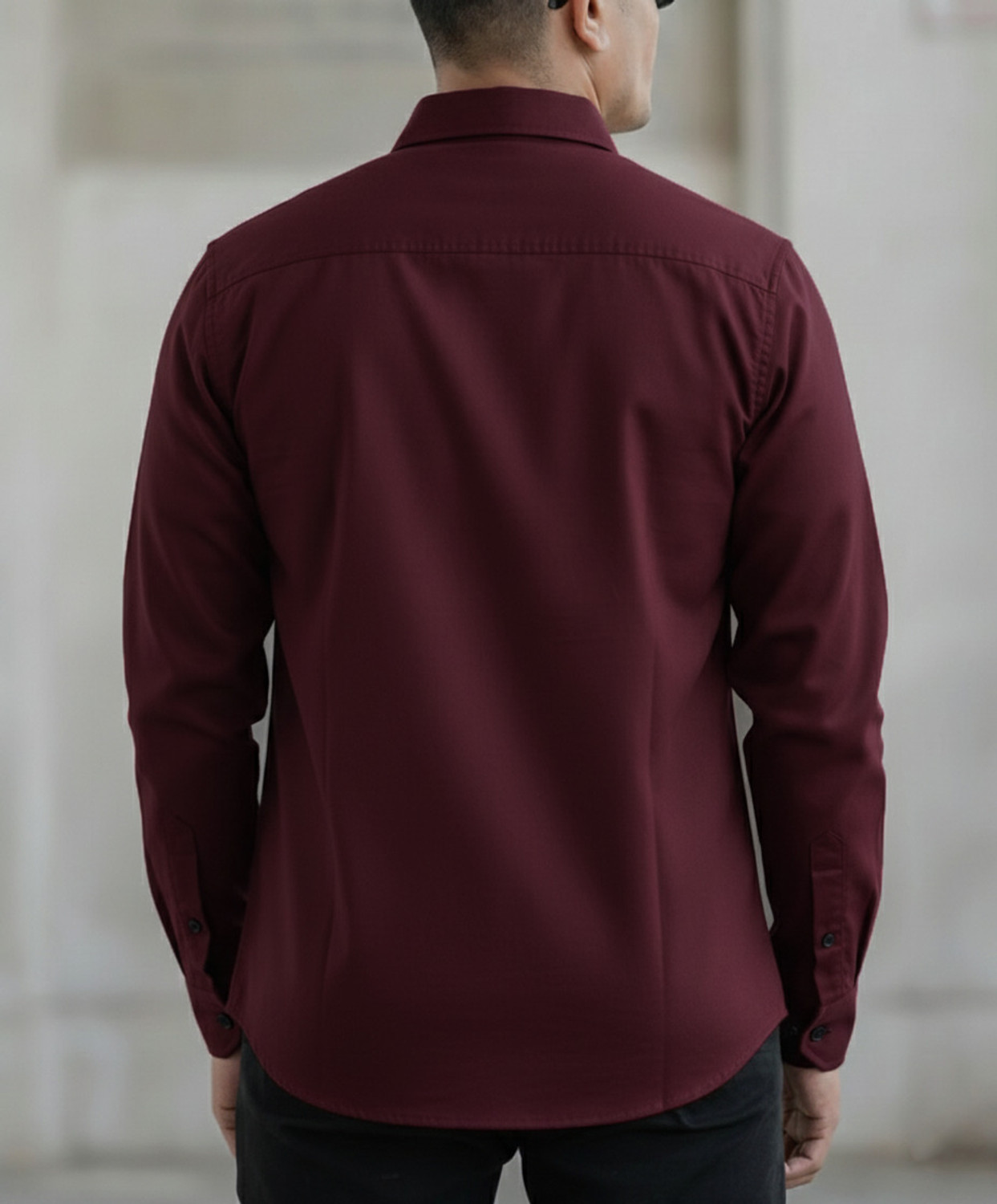 Image of Style Thief Men Solid Casual Purple Shirt