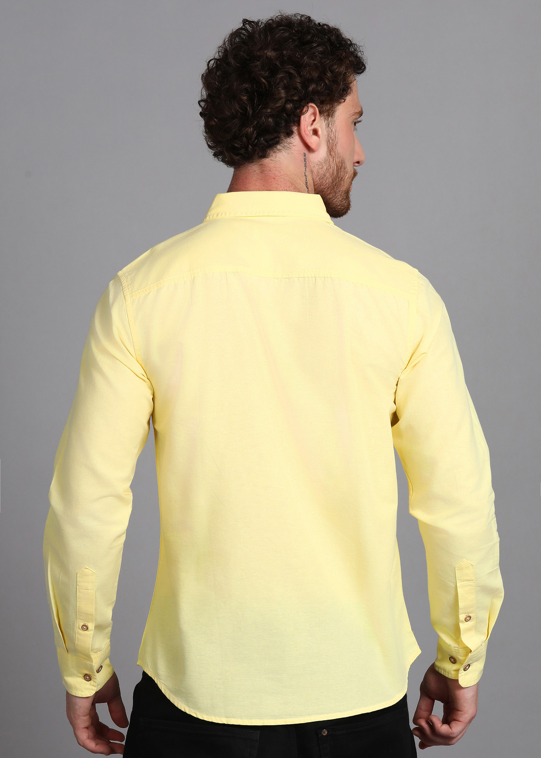 Image of United Colors of Benetton Men Solid Casual Green Shirt