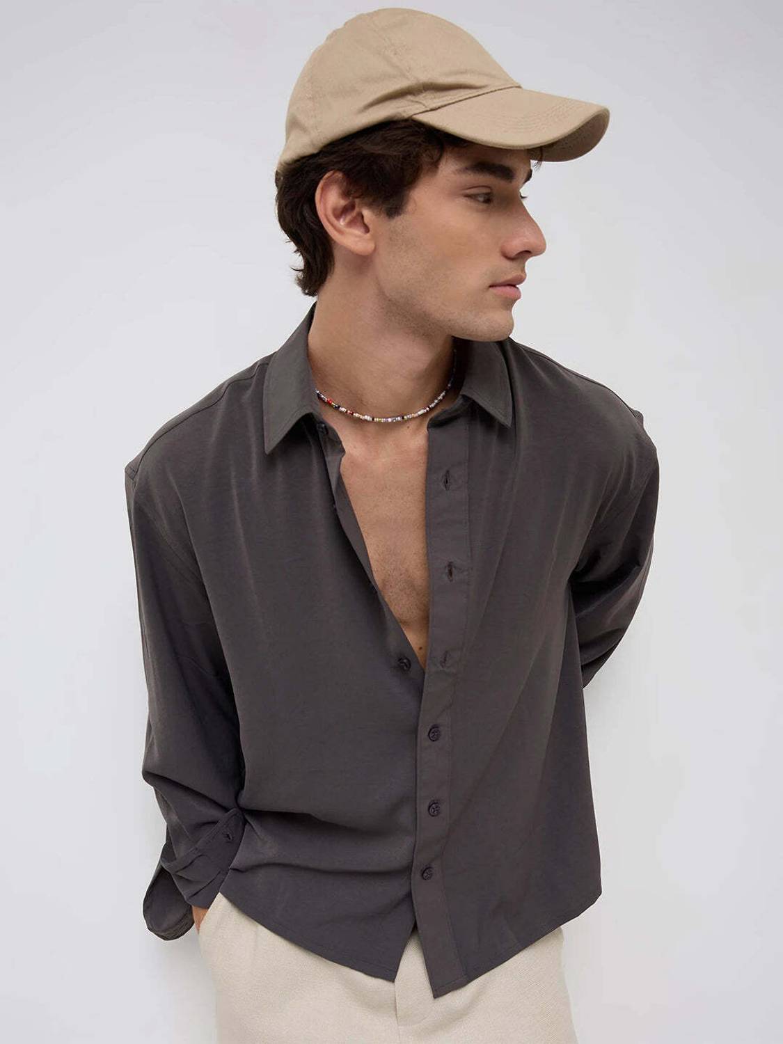 VASTRADO Men Grey Casual Shirt - Image 5