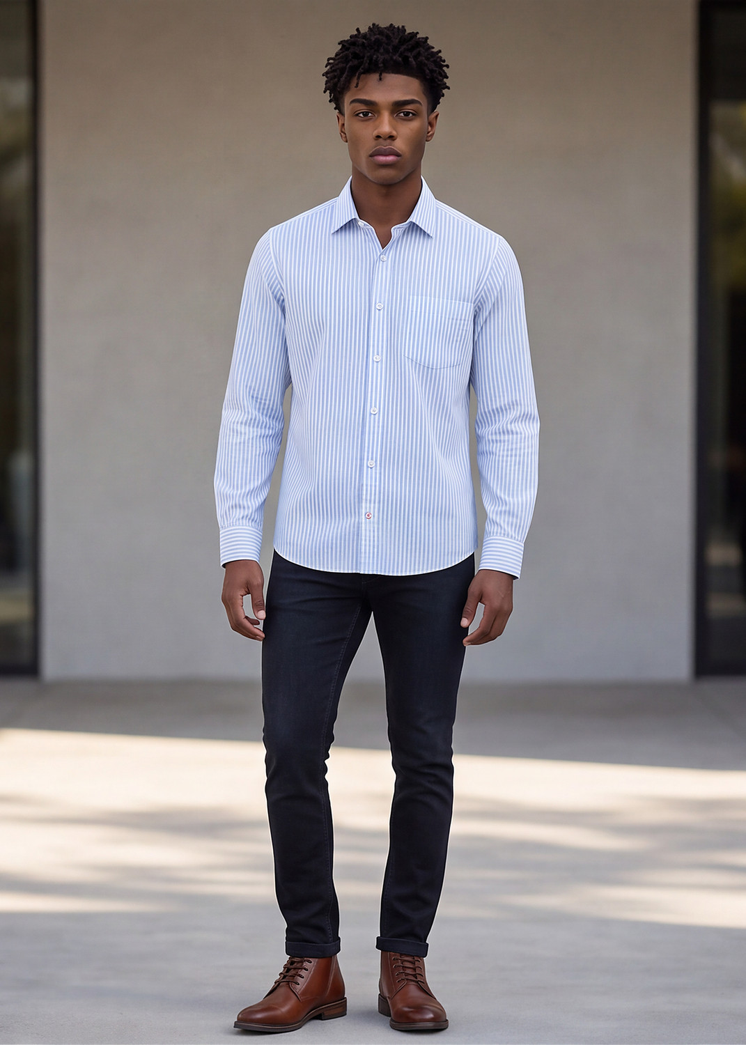 Image of KILLER Men Slim Fit Printed Formal Shirt