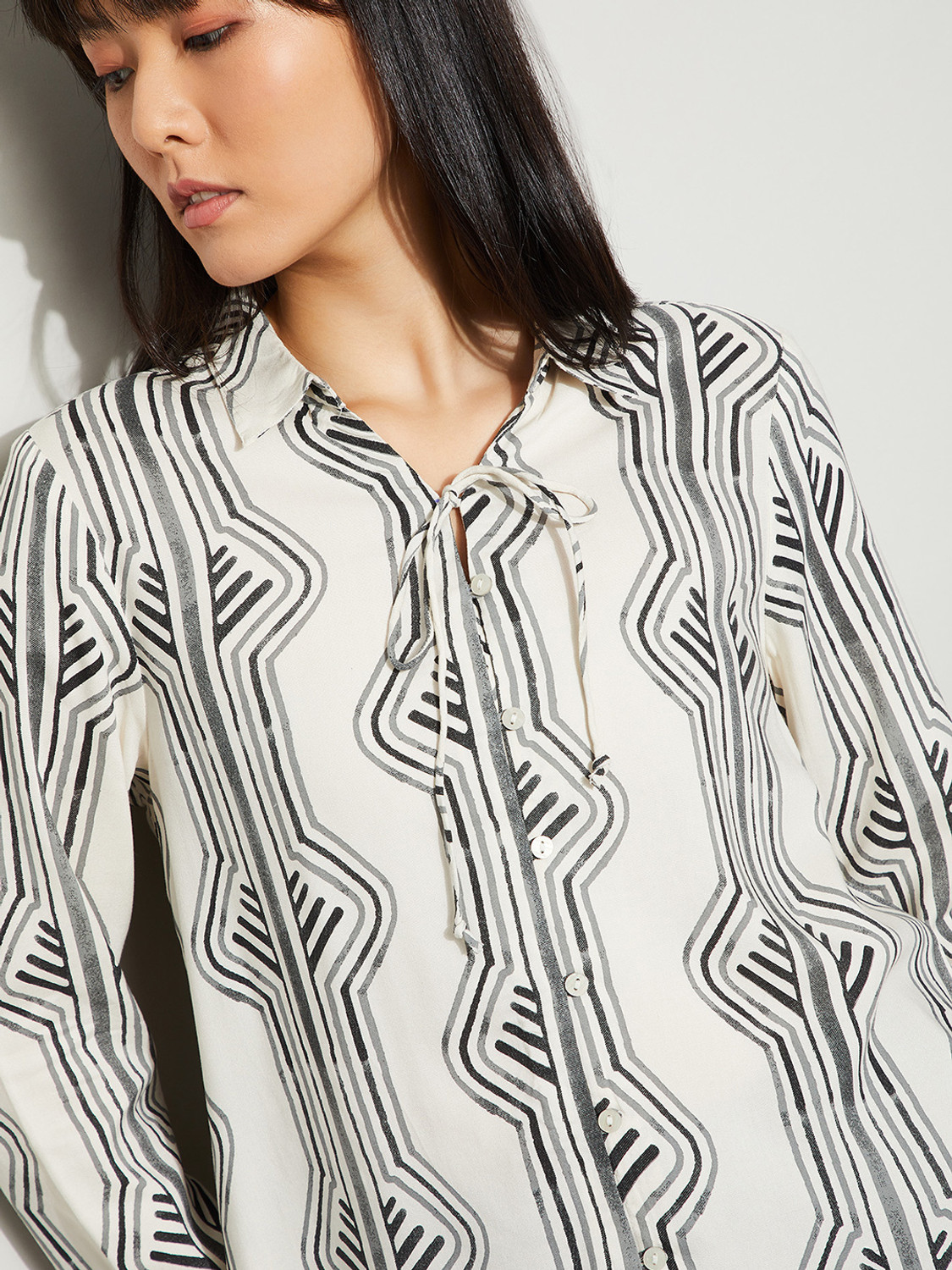 Image of Fame Forever by Lifestyle Women Printed Casual White Shirt