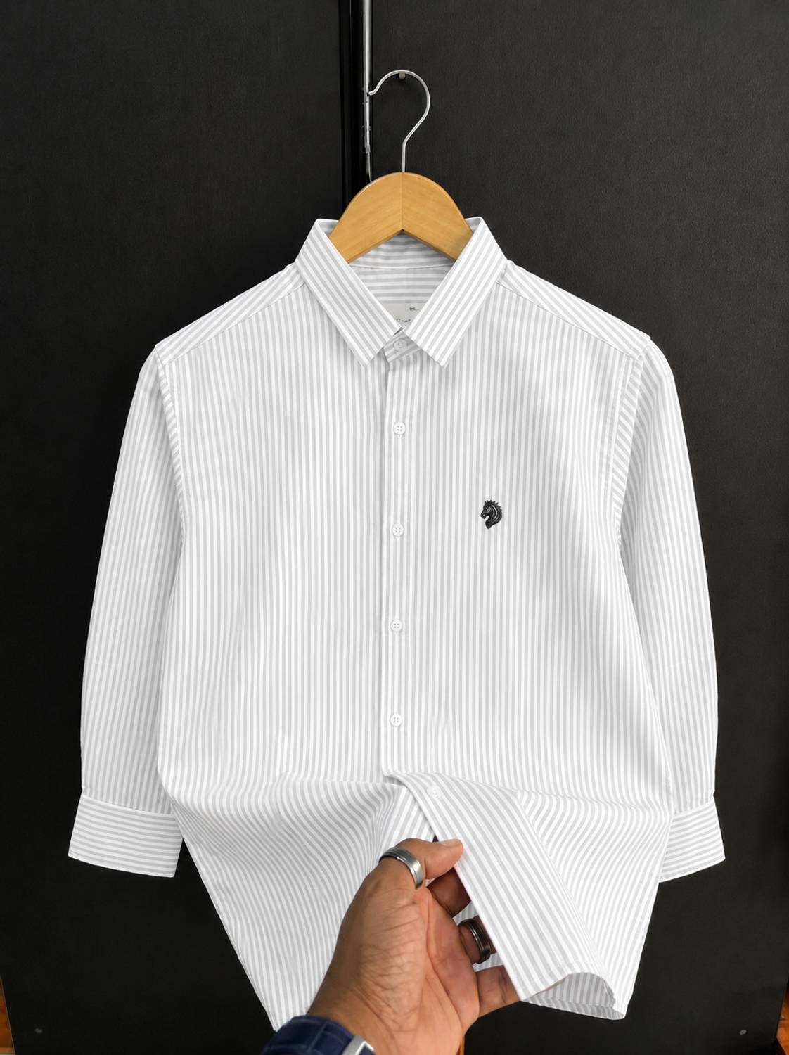 Craftedlinen Men White Casual Shirt - Image 1