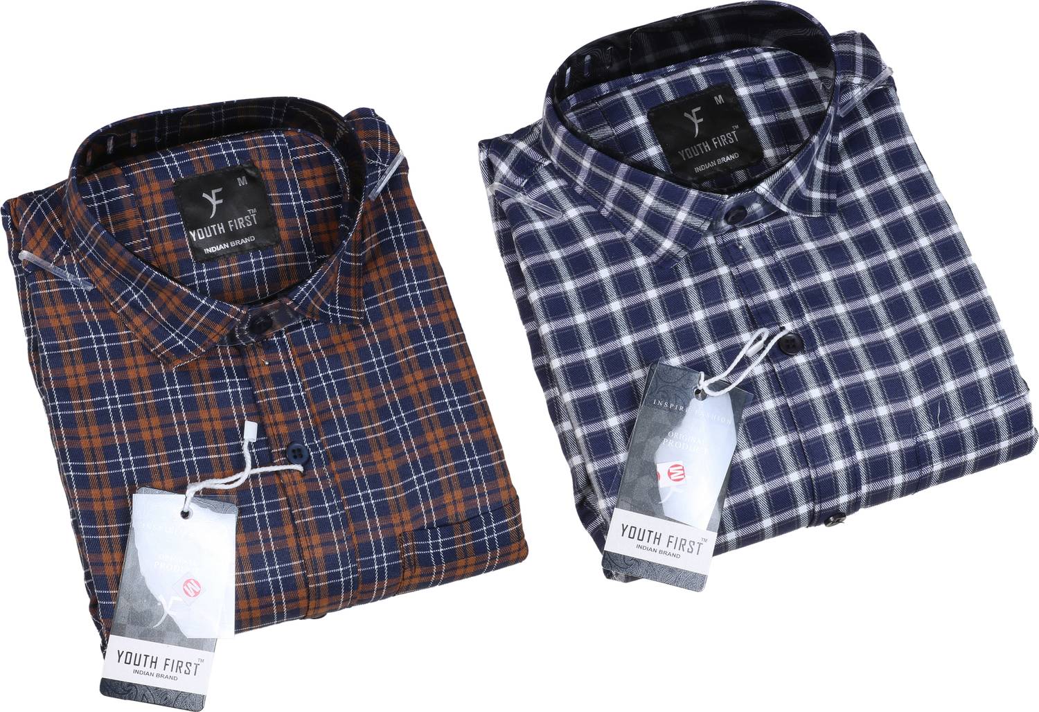 youth first Men Regular Fit Checkered Spread Collar Casual Shirt