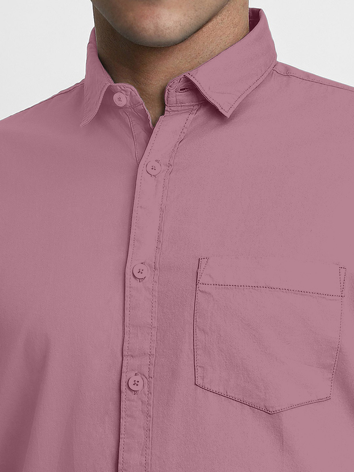 Image of SHIMAK Men Solid Formal Pink Shirt
