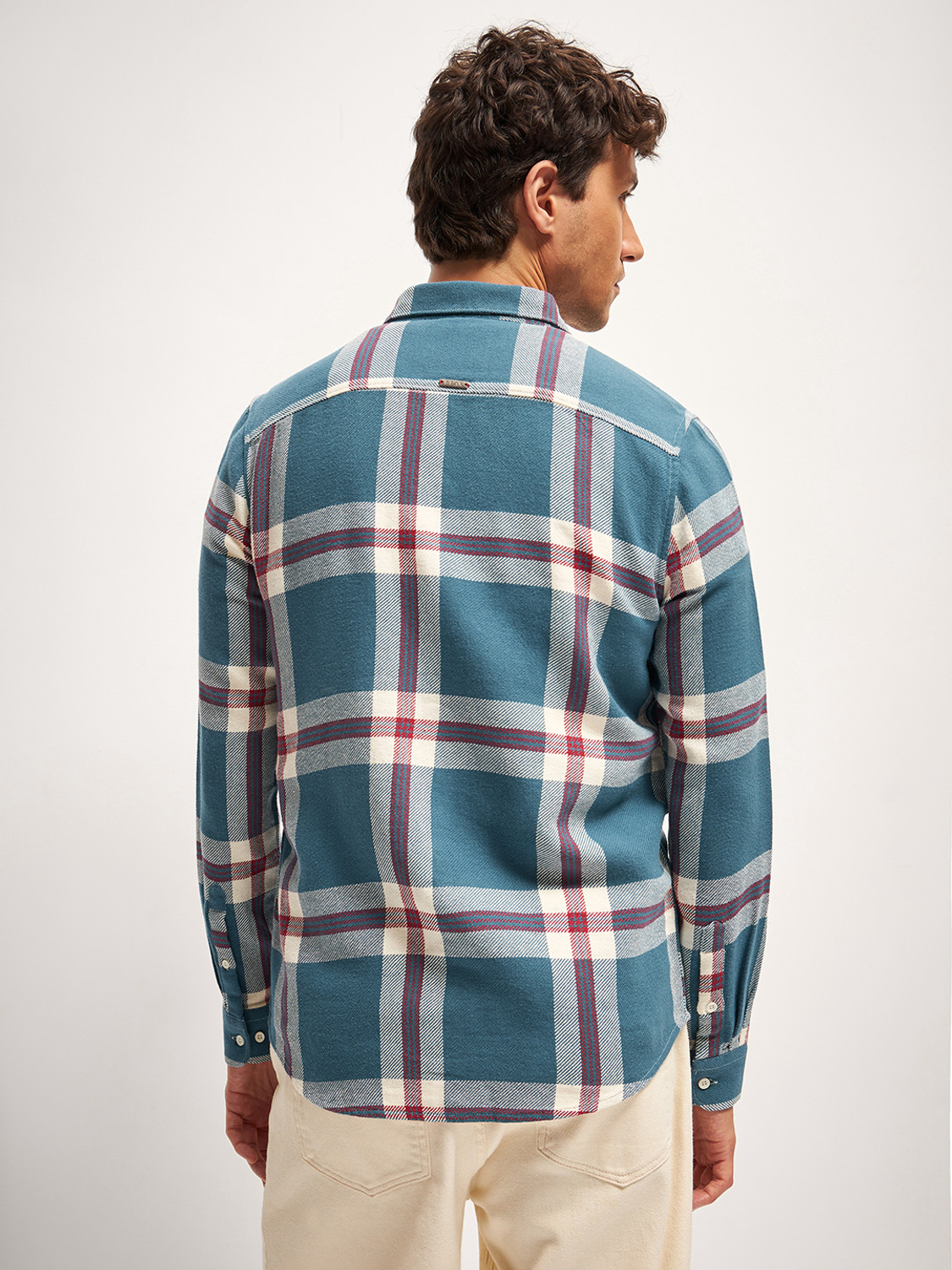 Image of THE BEAR HOUSE Men Checkered Casual Multicolor Shirt