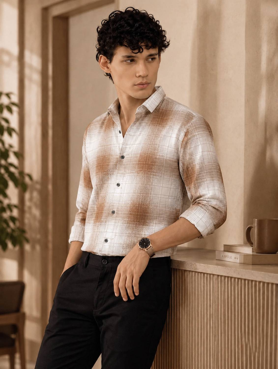 Black Deer Men Checkered Multicolor Shirt - Image 3