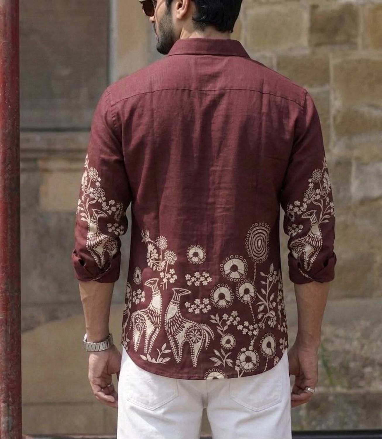 Zonly Men Floral Print Multicolor Shirt - Image 2