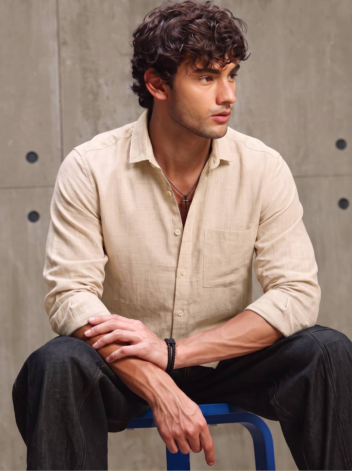 Roadster Men Beige Casual Shirt - Image 1