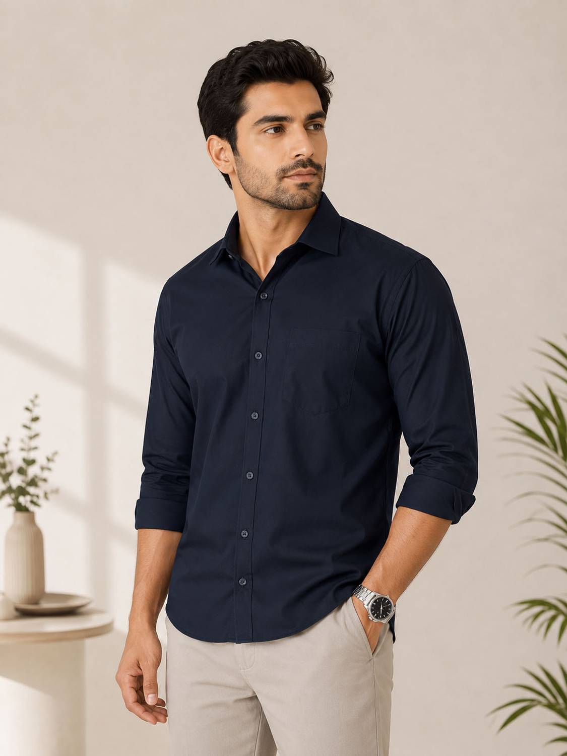 METRONAUT Men Blue Casual Shirt - Image 1