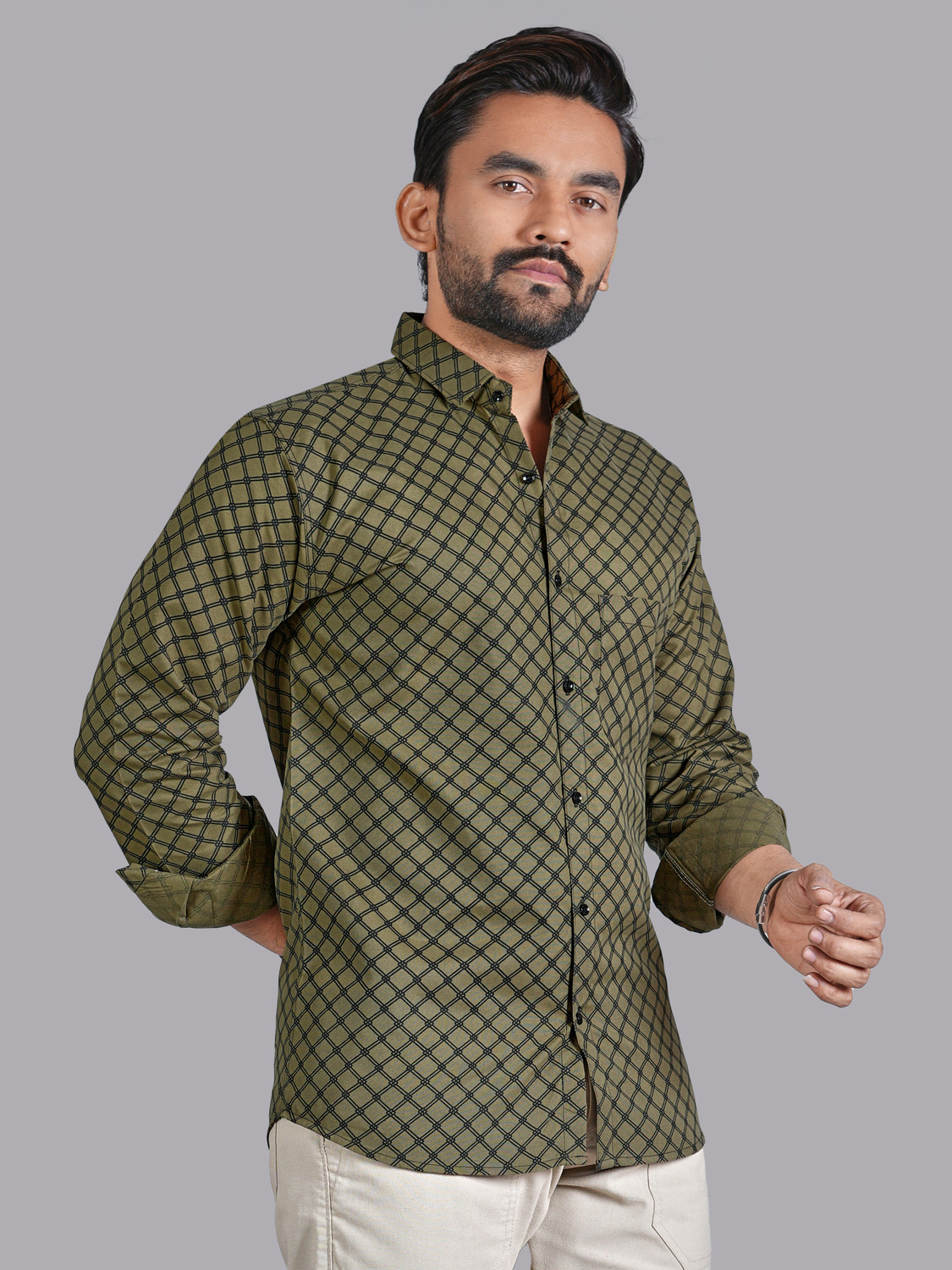 Image of METRONAUT Men Printed Casual Multicolor Shirt