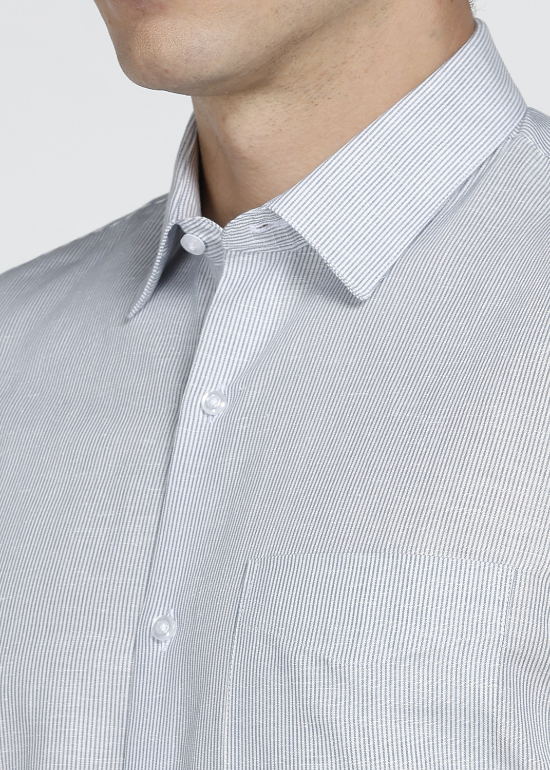 Image of PETER ENGLAND Men Slim Fit Striped Formal Shirt