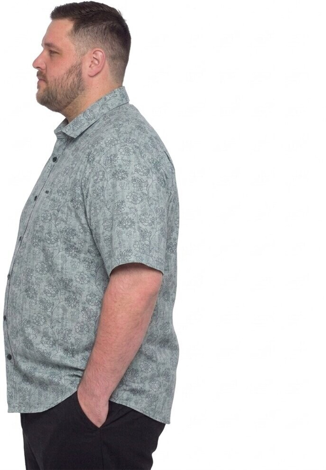 Image of KKAVYA COLLECTION Men Printed Casual Blue Shirt