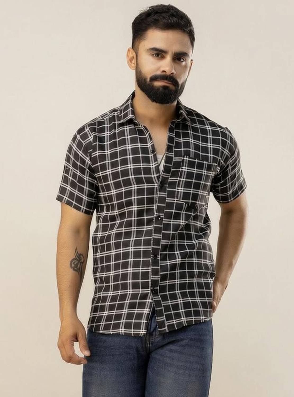 Auzanoor Collection Men Checkered Casual Multicolor Shirt