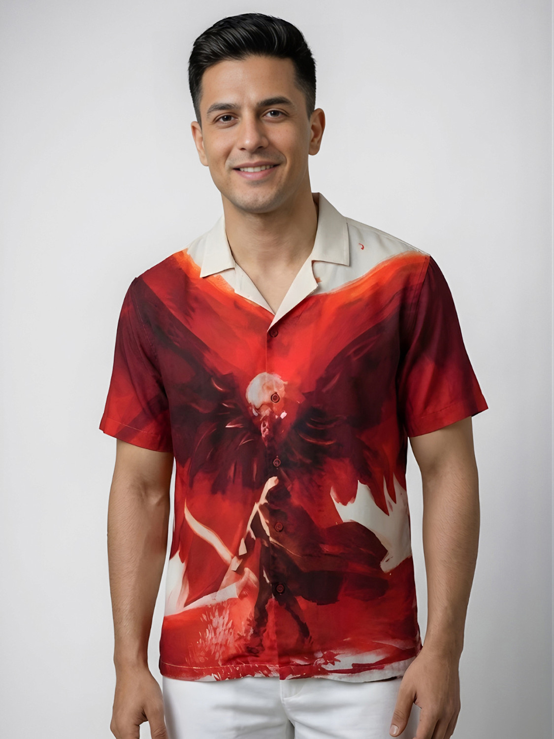 Image of MyDesignation Men Graphic Print Party Multicolor Shirt