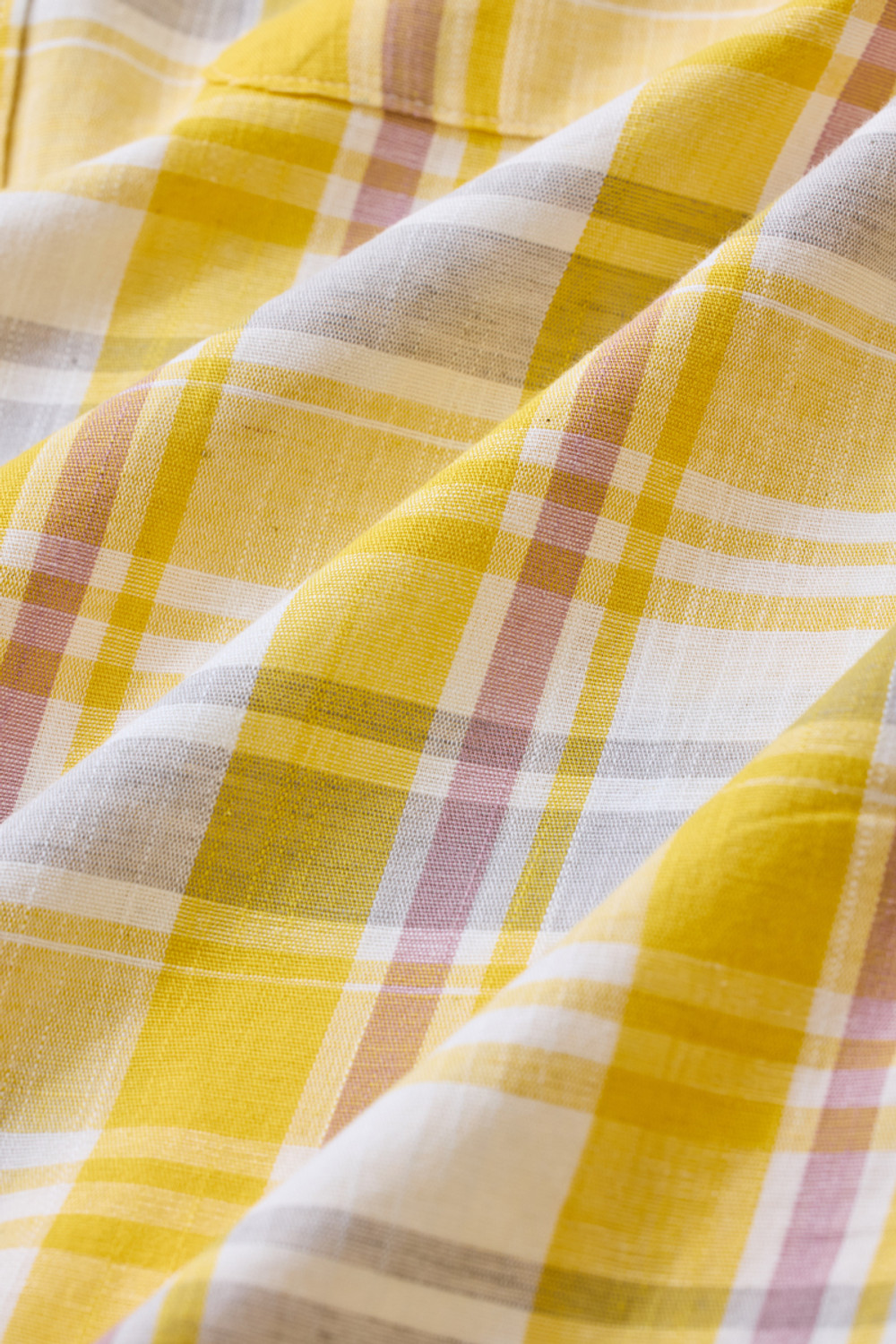 Image of Snitch Men Checkered Casual Yellow Shirt