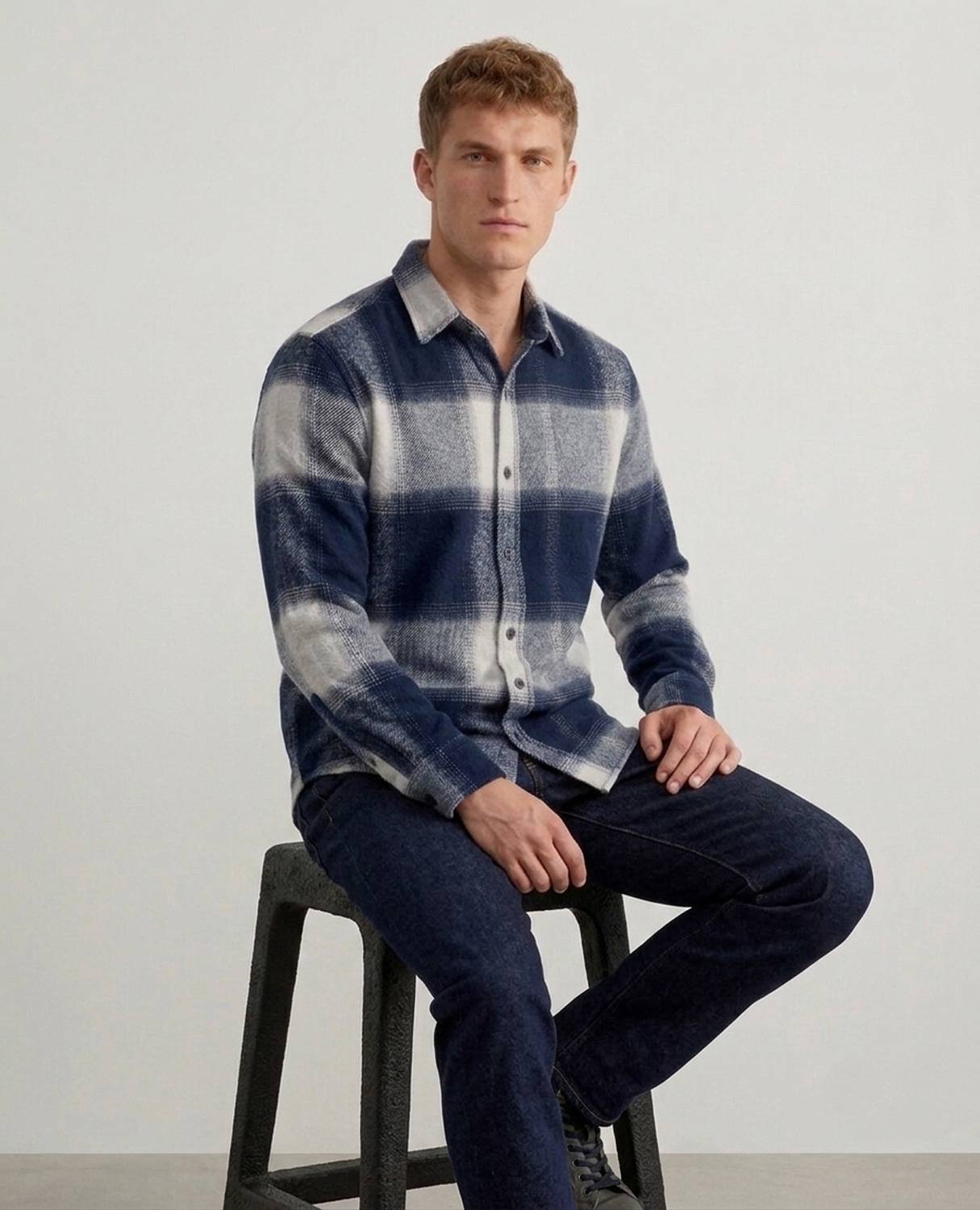 DIMMY Men Dark Blue Printed Shirt - Image 4