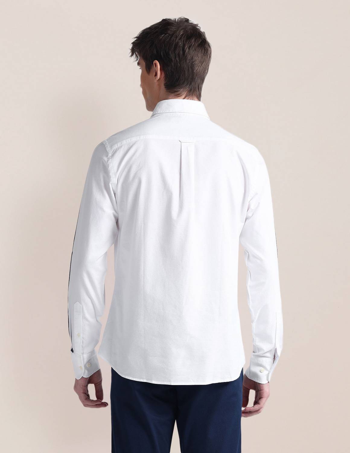 U.S. POLO ASSN. Men Solid Casual White Shirt - Image 5