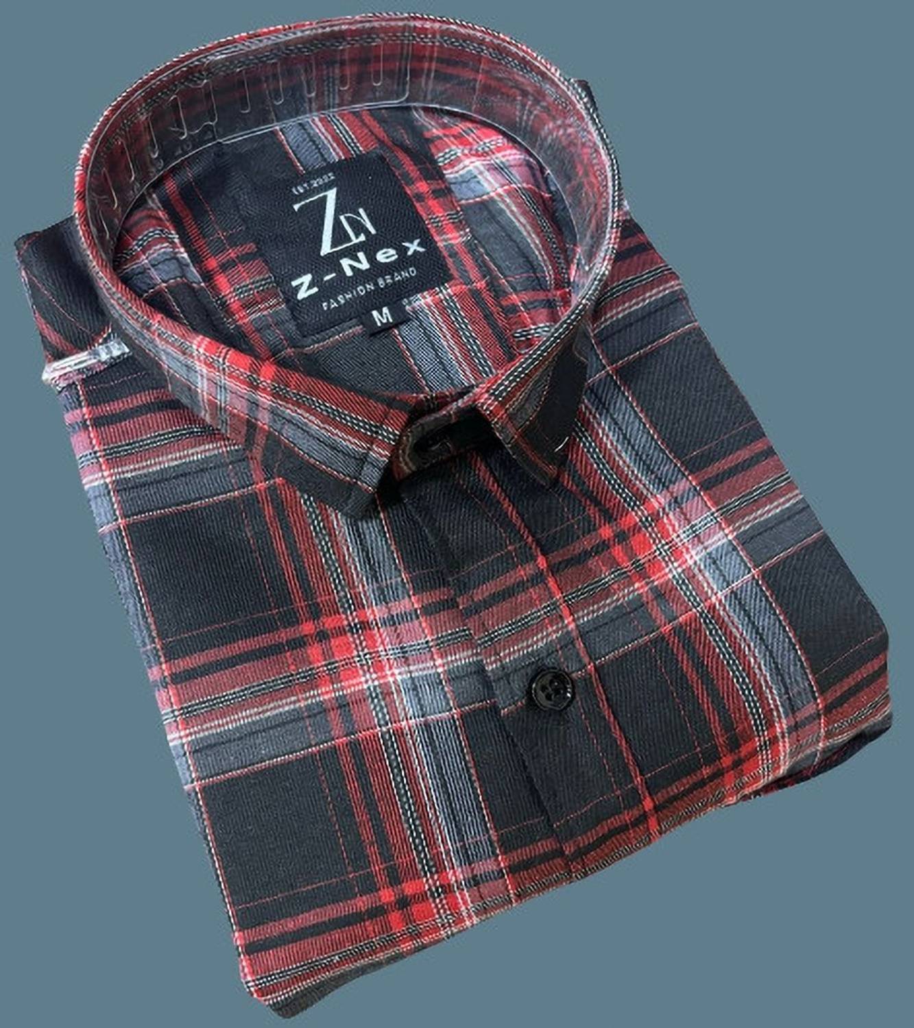 Z-NEX Men & Women Checkered Party Red Shirt - Buy Z-NEX Men
