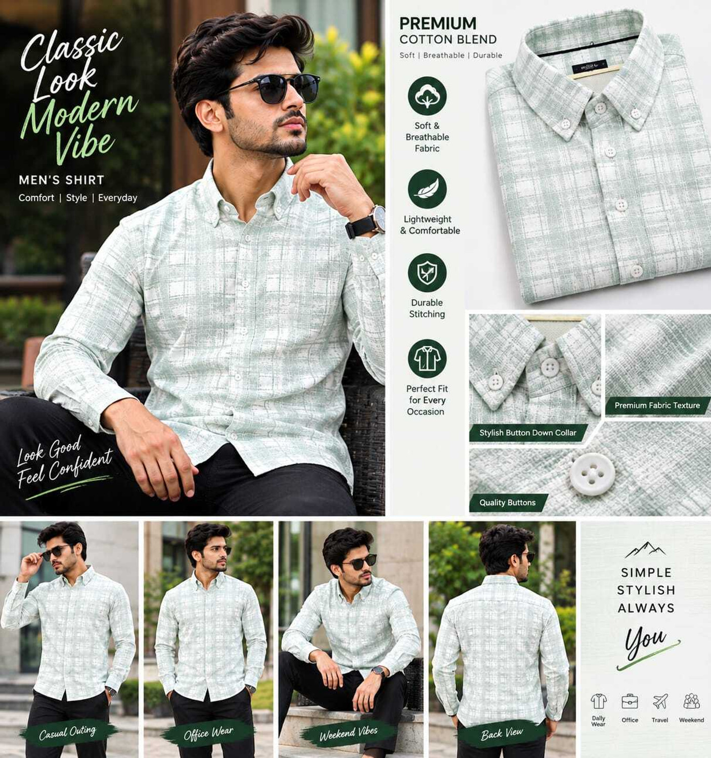 Image of TECHNOSPORT Men Slim Fit Solid Casual Shirt