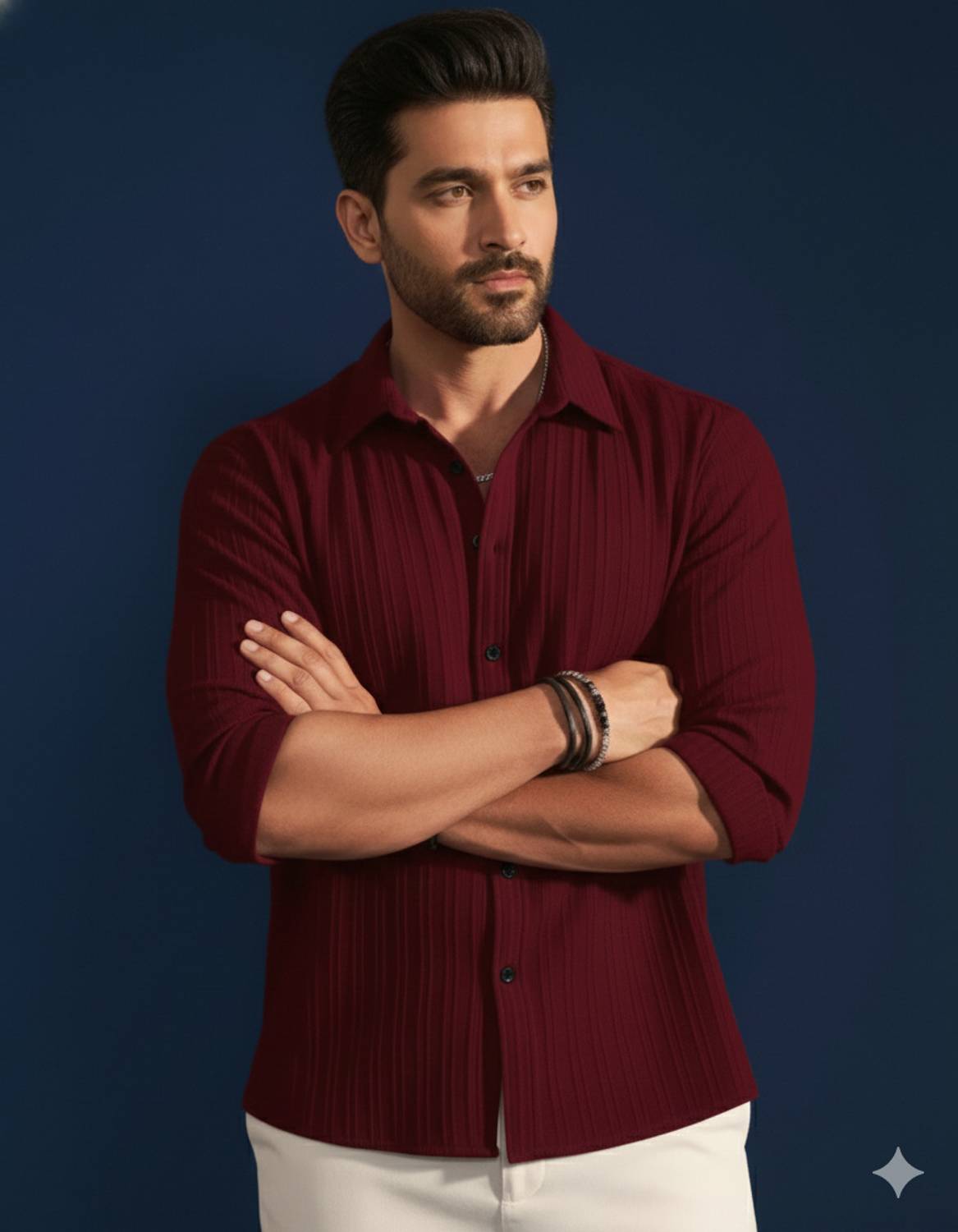 METRONAUT Men Red Casual Shirt - Image 4