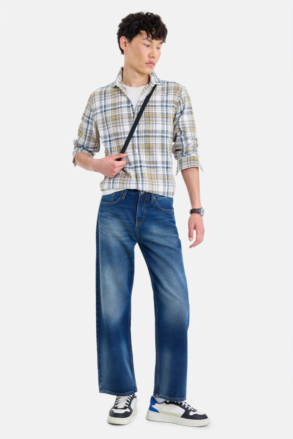 Image of Snitch Men Checkered Casual Multicolor Shirt