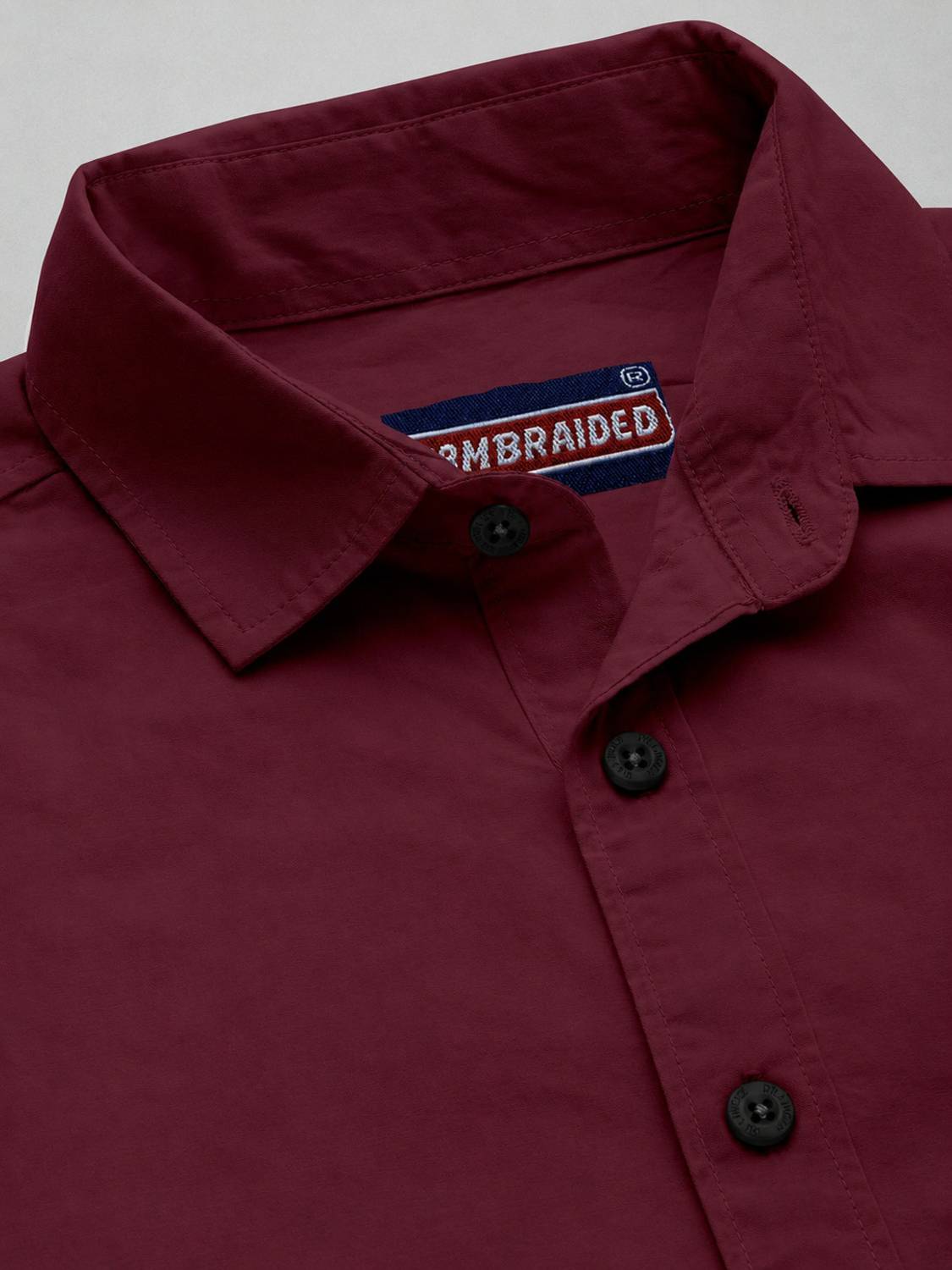 COMBRAIDED Men Maroon Casual Shirt - Image 4