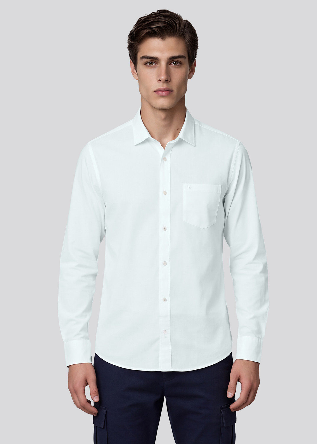 Image of KILLER Men Slim Fit Solid Casual Shirt
