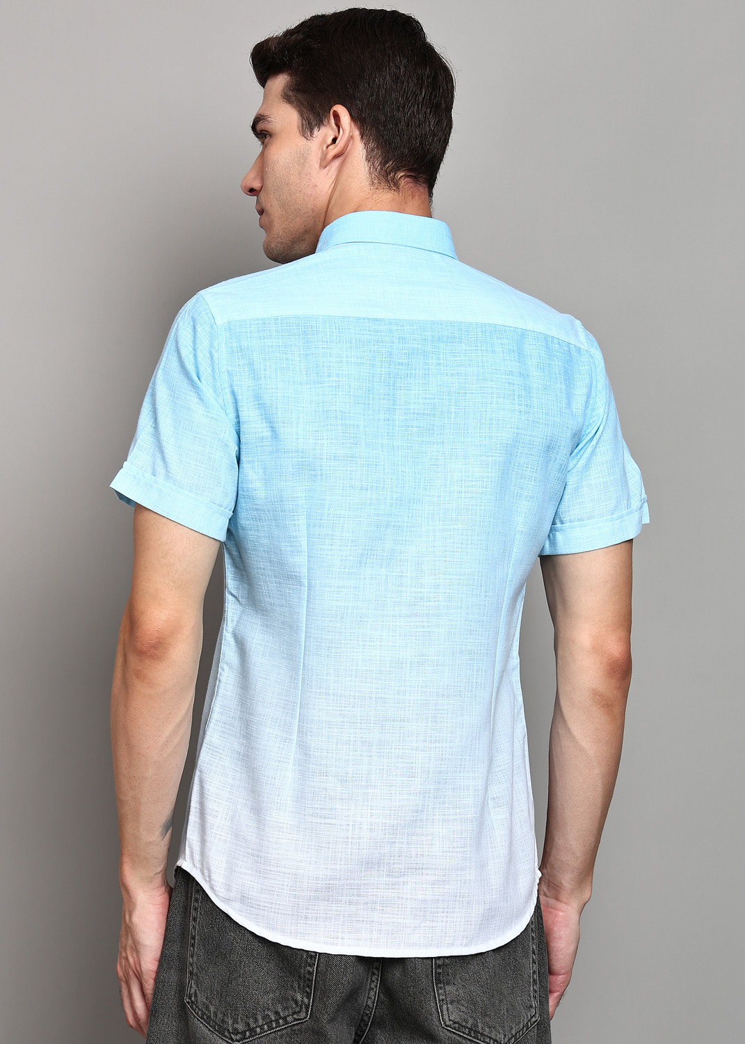 Image of KILLER Men Slim Fit Dyed /Ombre Casual Shirt