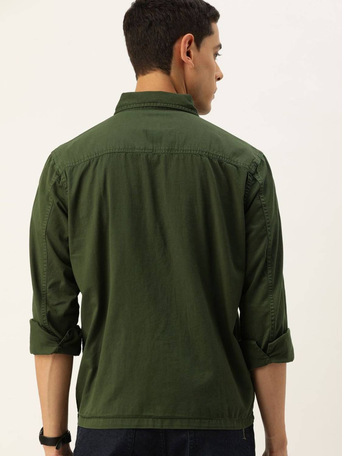 The Indian Garage Co. Men Green Casual Shirt - Image 4