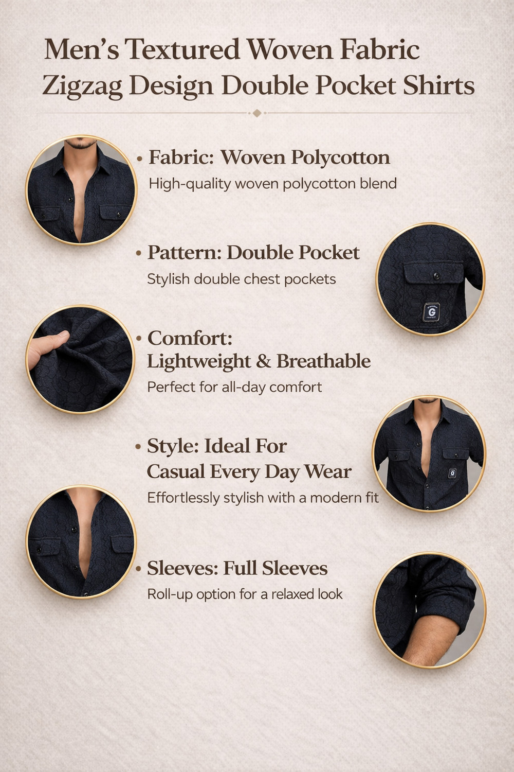 Image of STR CREATION Men Striped Casual Black Shirt