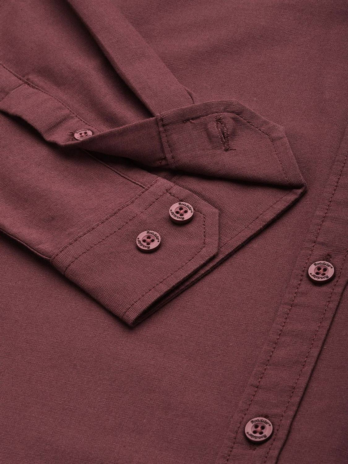 Roadster Men Maroon Casual Shirt - Image 3
