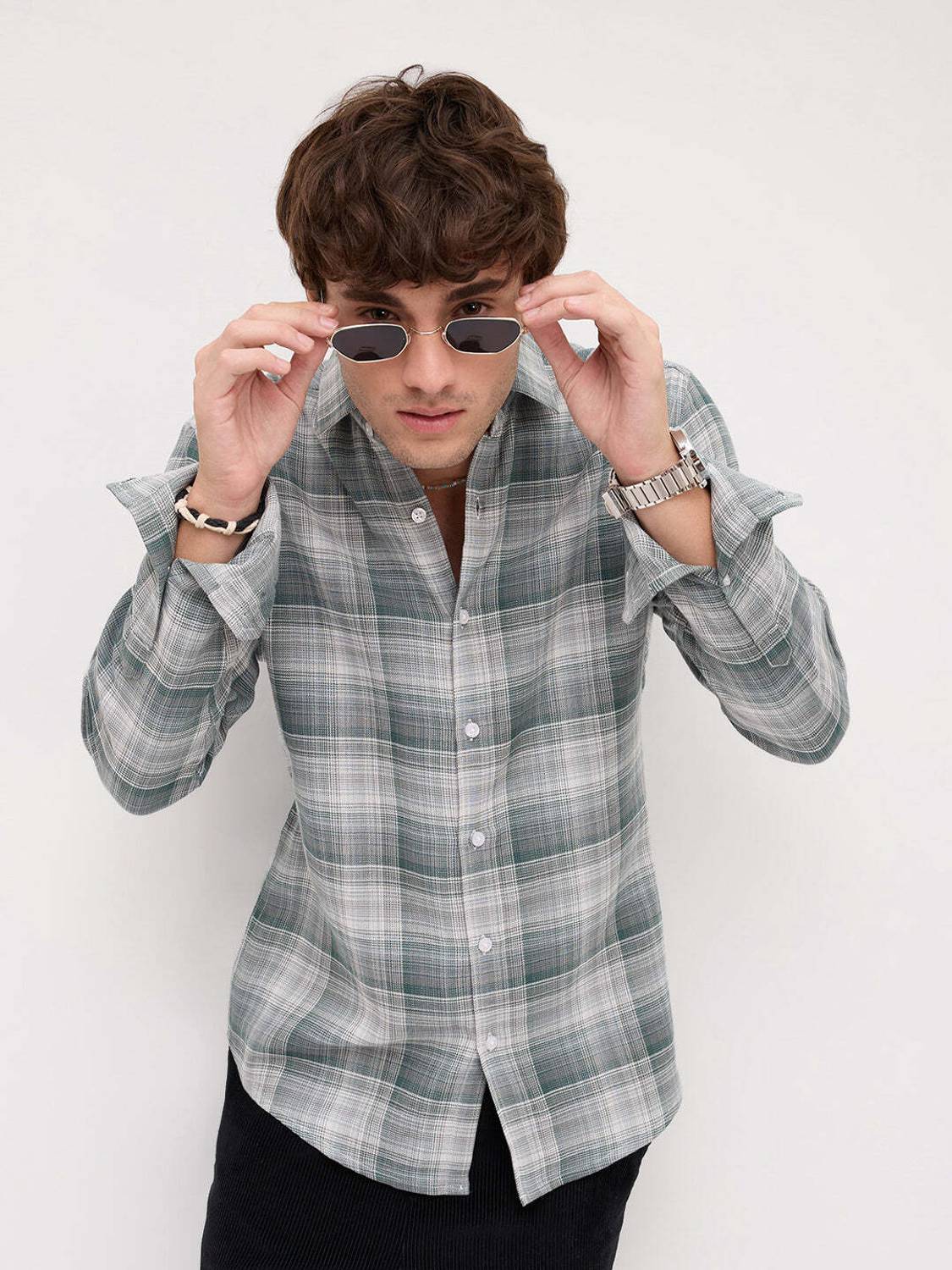 VASTRADO Men Checkered Multicolor Shirt - Image 2