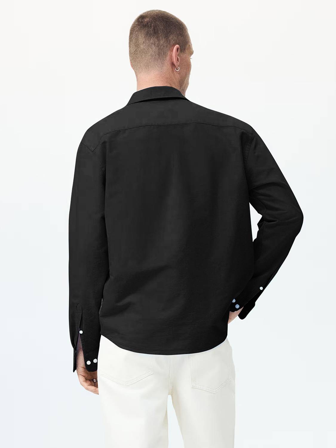 METRONAUT Men Black Casual Shirt - Image 3