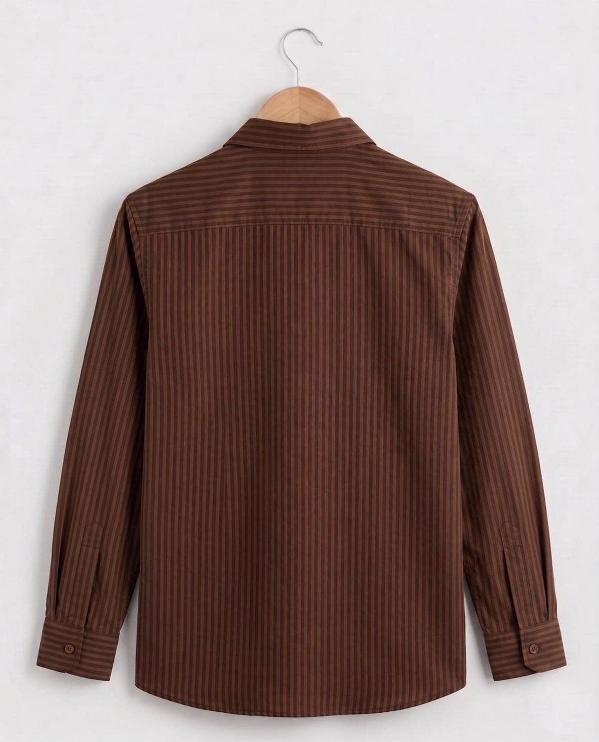 TIGER SNAKE Men Striped Casual Brown, Black Shirt - Image 2