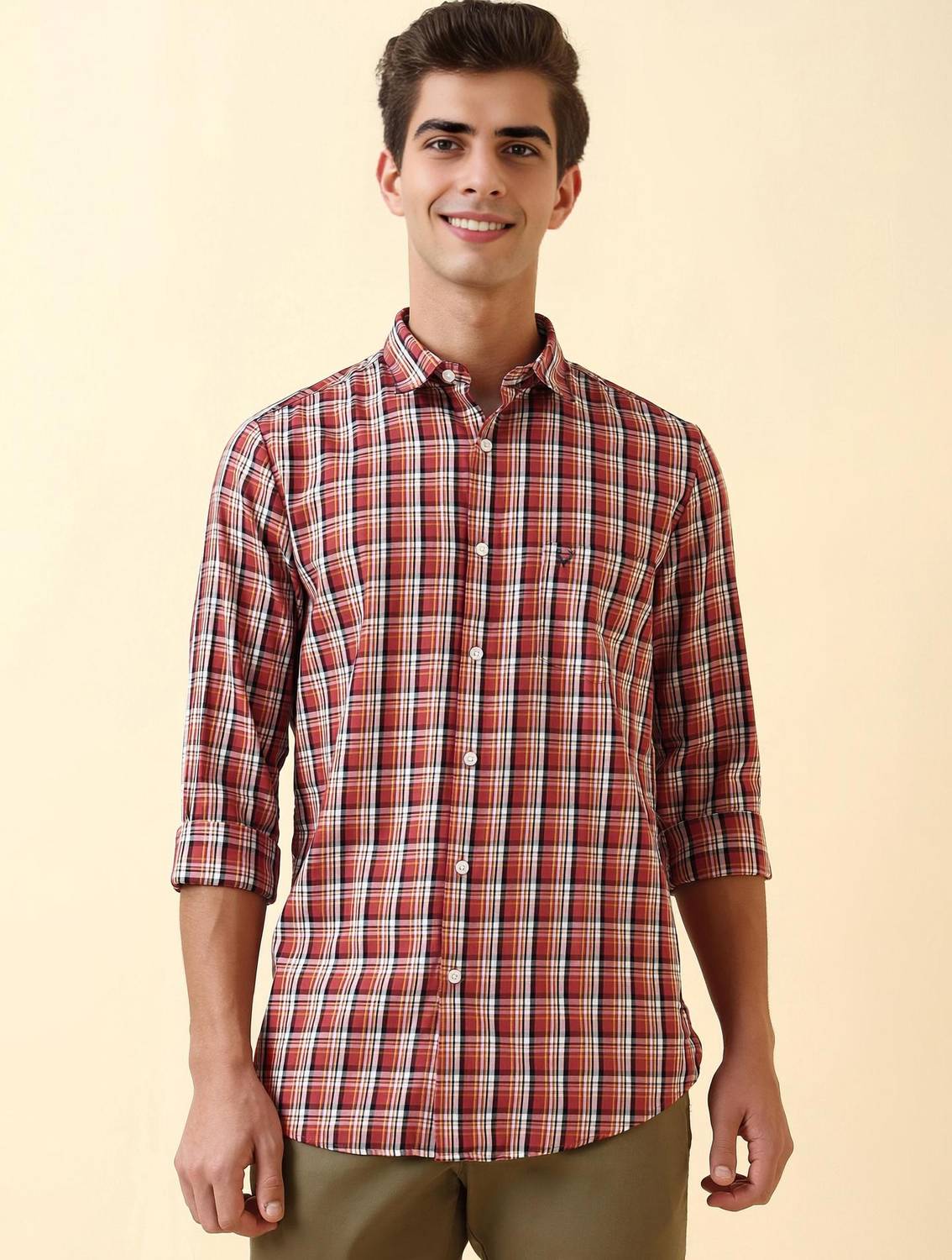 Allen Solly Men Checkered Casual Multicolor Shirt