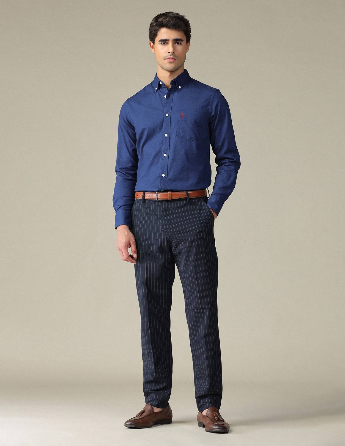 U.S. POLO ASSN. Men Blue Casual Shirt - Image 5
