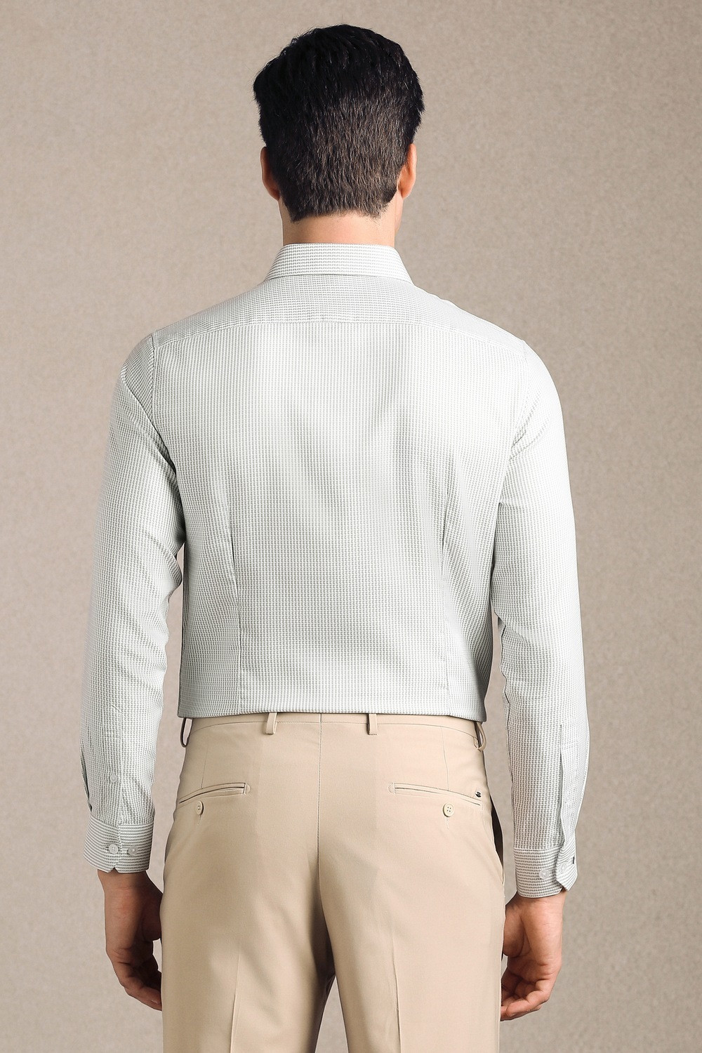 Image of LOUIS PHILIPPE Men Slim Fit Striped Formal Shirt