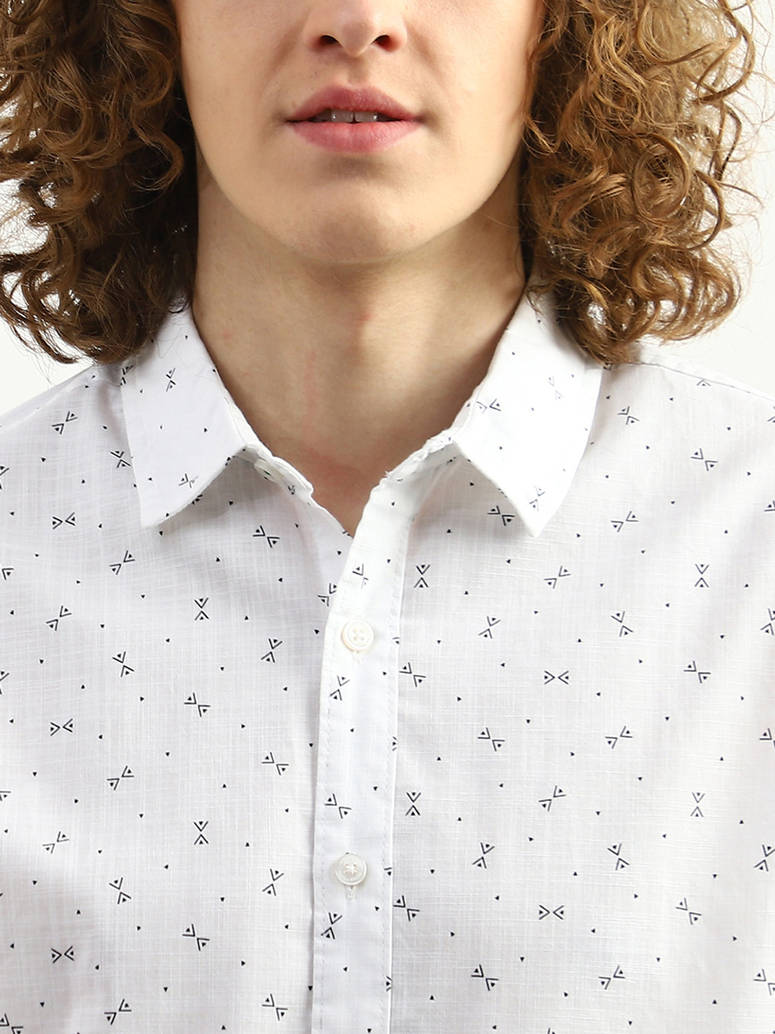Image of United Colors of Benetton Men Slim Fit Printed Casual Shirt
