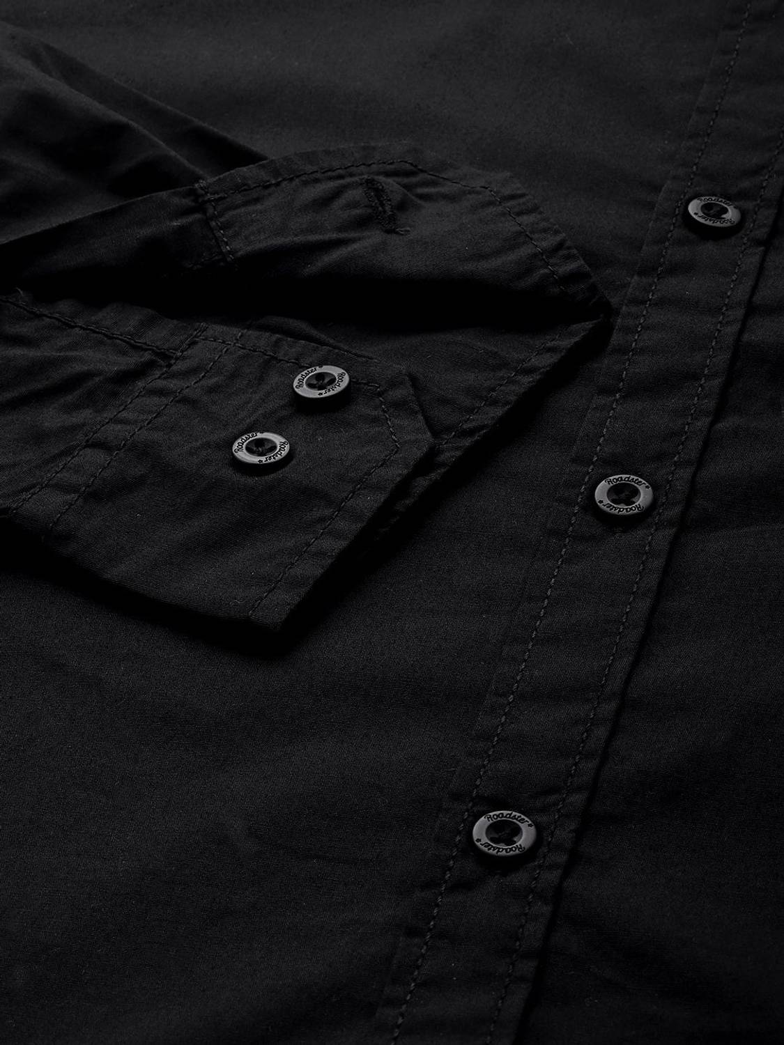 Roadster Men Black Casual Shirt - Image 3