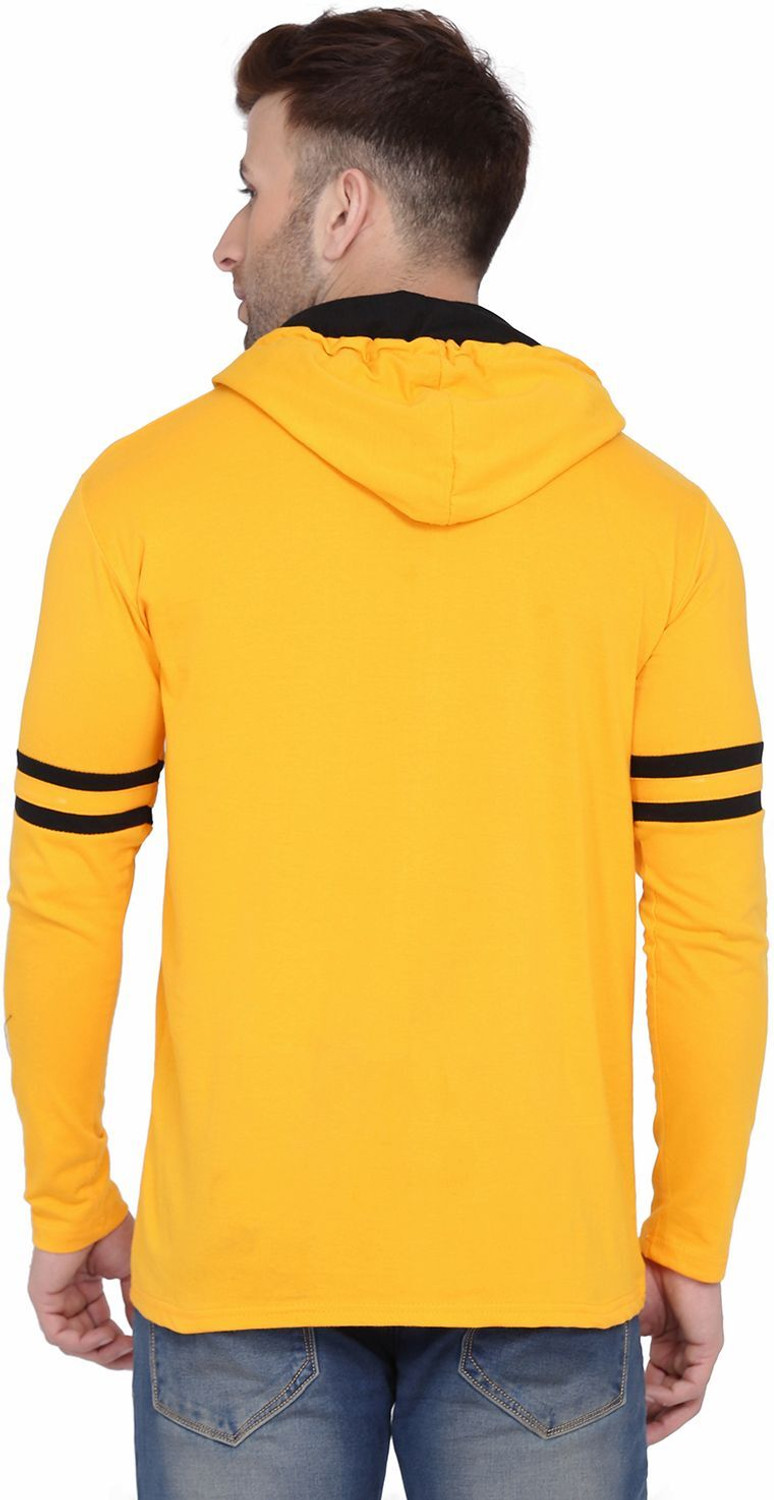 Image of Lawful Casual Men Solid Casual Yellow Shirt