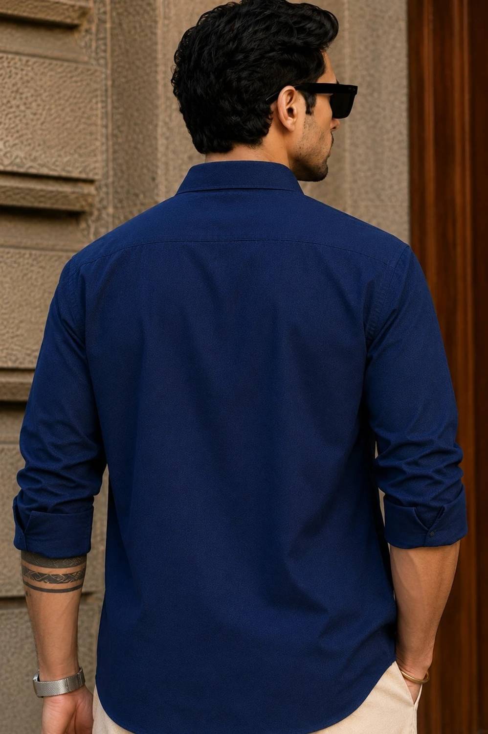METRONAUT Men Blue Casual Shirt - Image 2