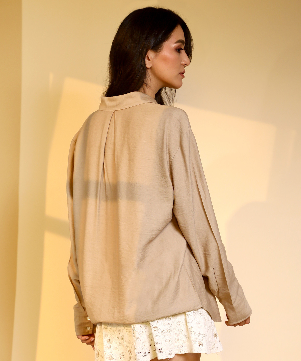 Image of PINACOLADA Women Solid Casual Brown Shirt