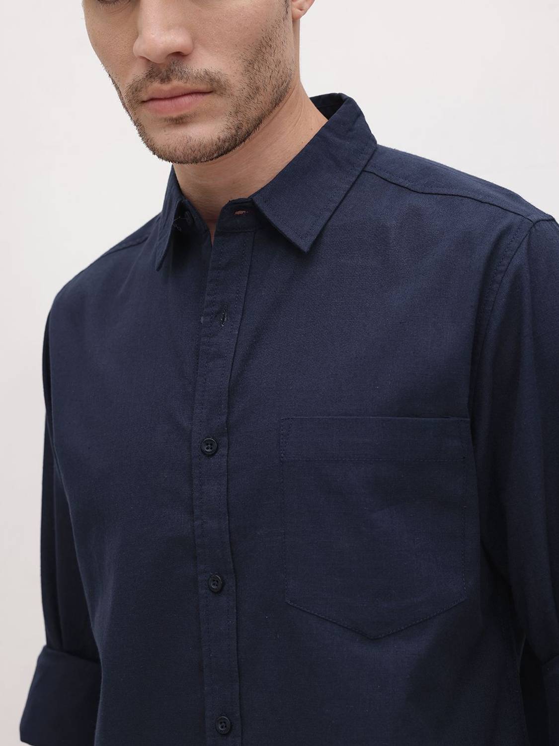 Roadster Men Dark Blue Casual Shirt - Image 2
