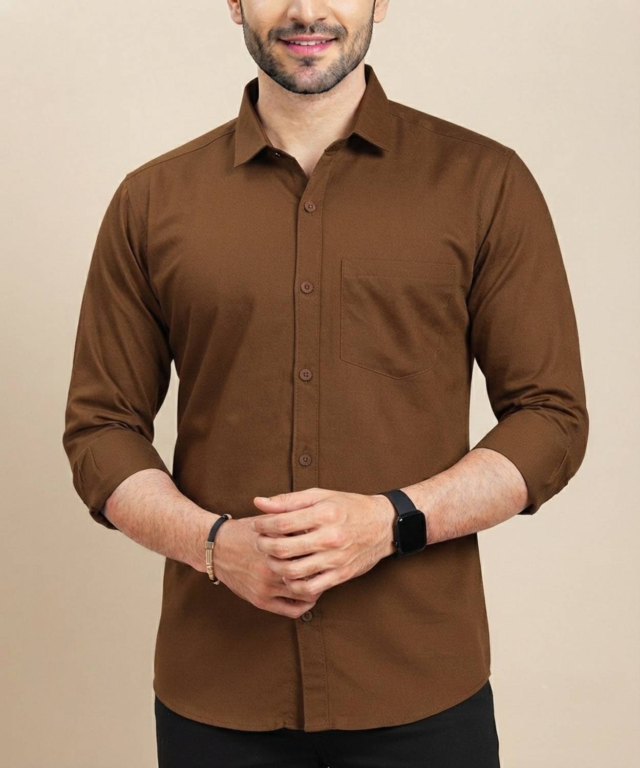 Roadster Men Brown Casual Shirt - Image 4