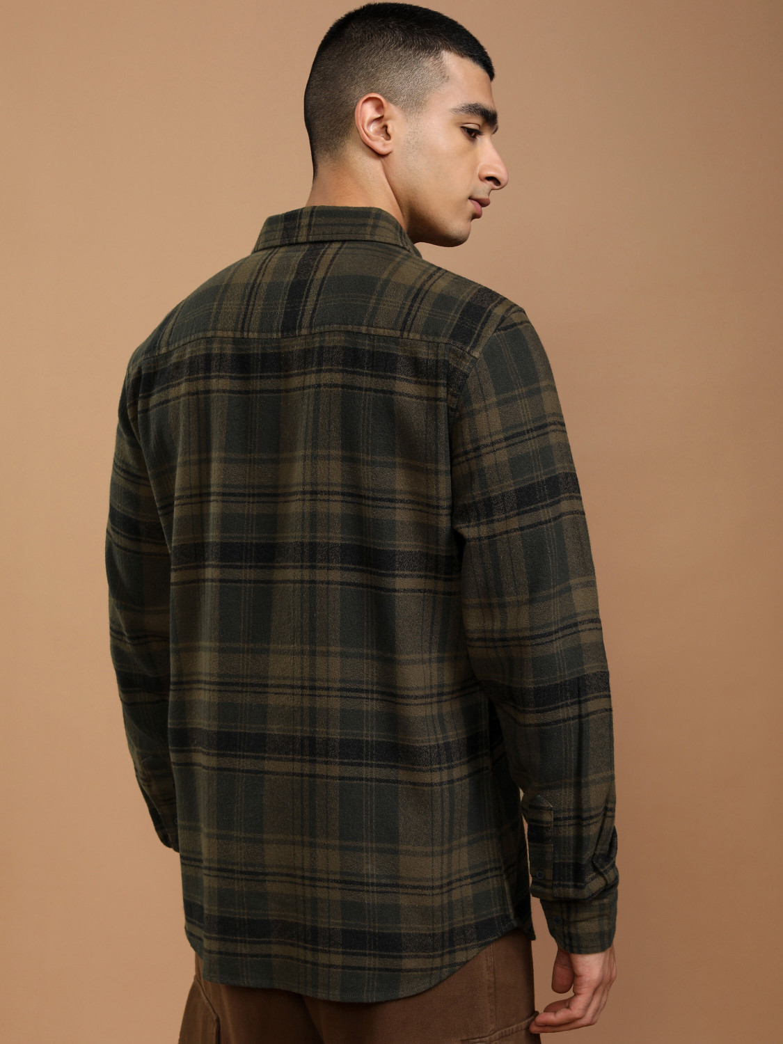 Image of HIGHLANDER Men Checkered Casual Multicolor Shirt
