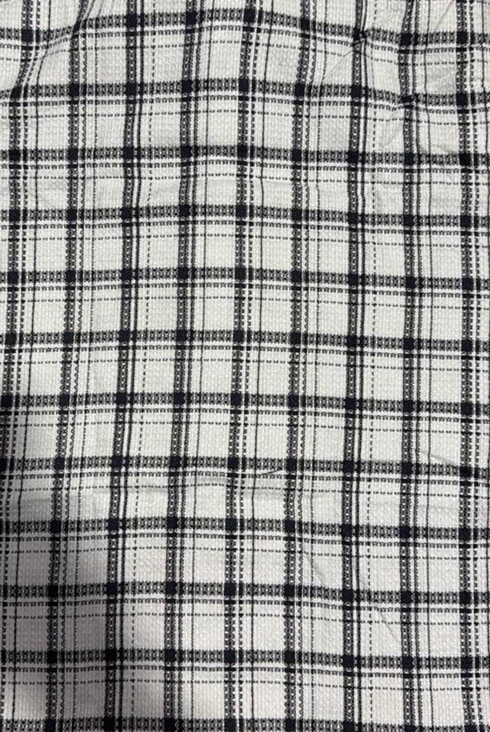 COMBRAIDED Men Checkered Casual Black Shirt - Image 3