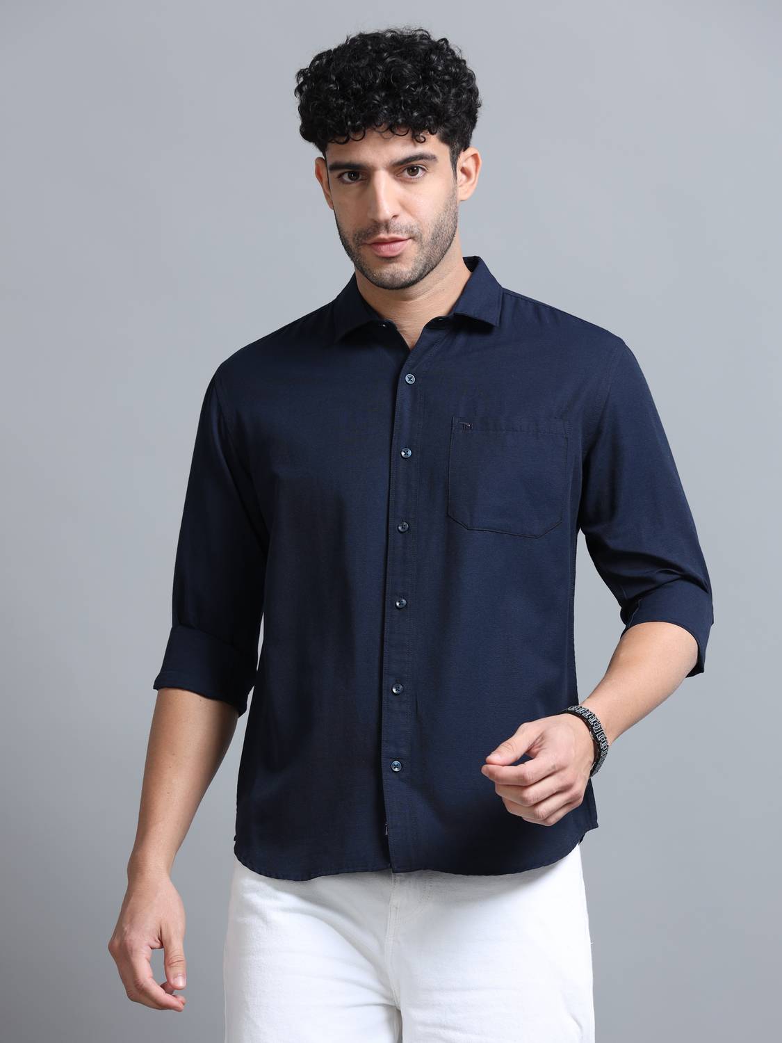 Tom Mackler Men Dark Blue Shirt - Image 2