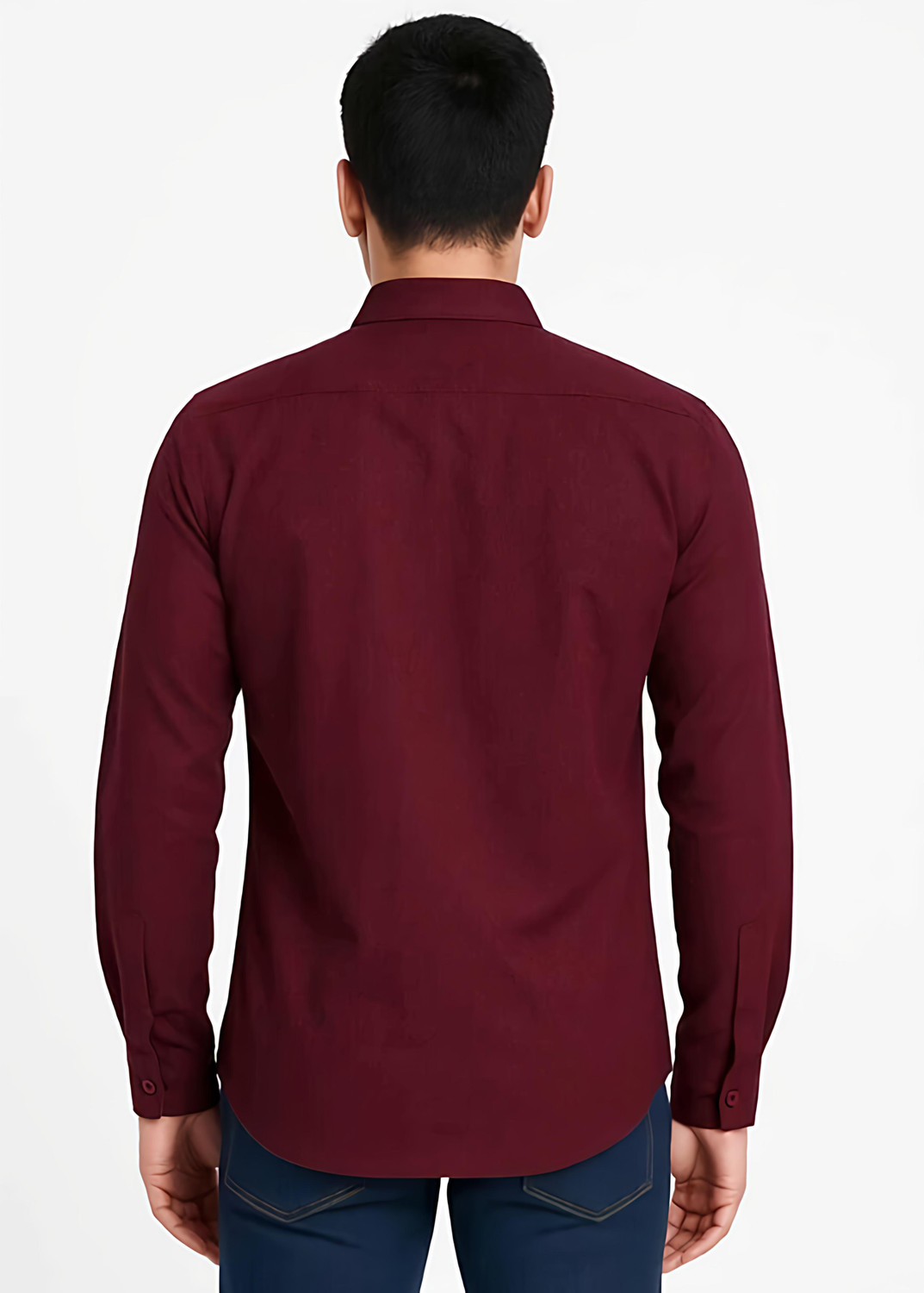 Image of Nortex Men Printed, Solid Casual Maroon Shirt