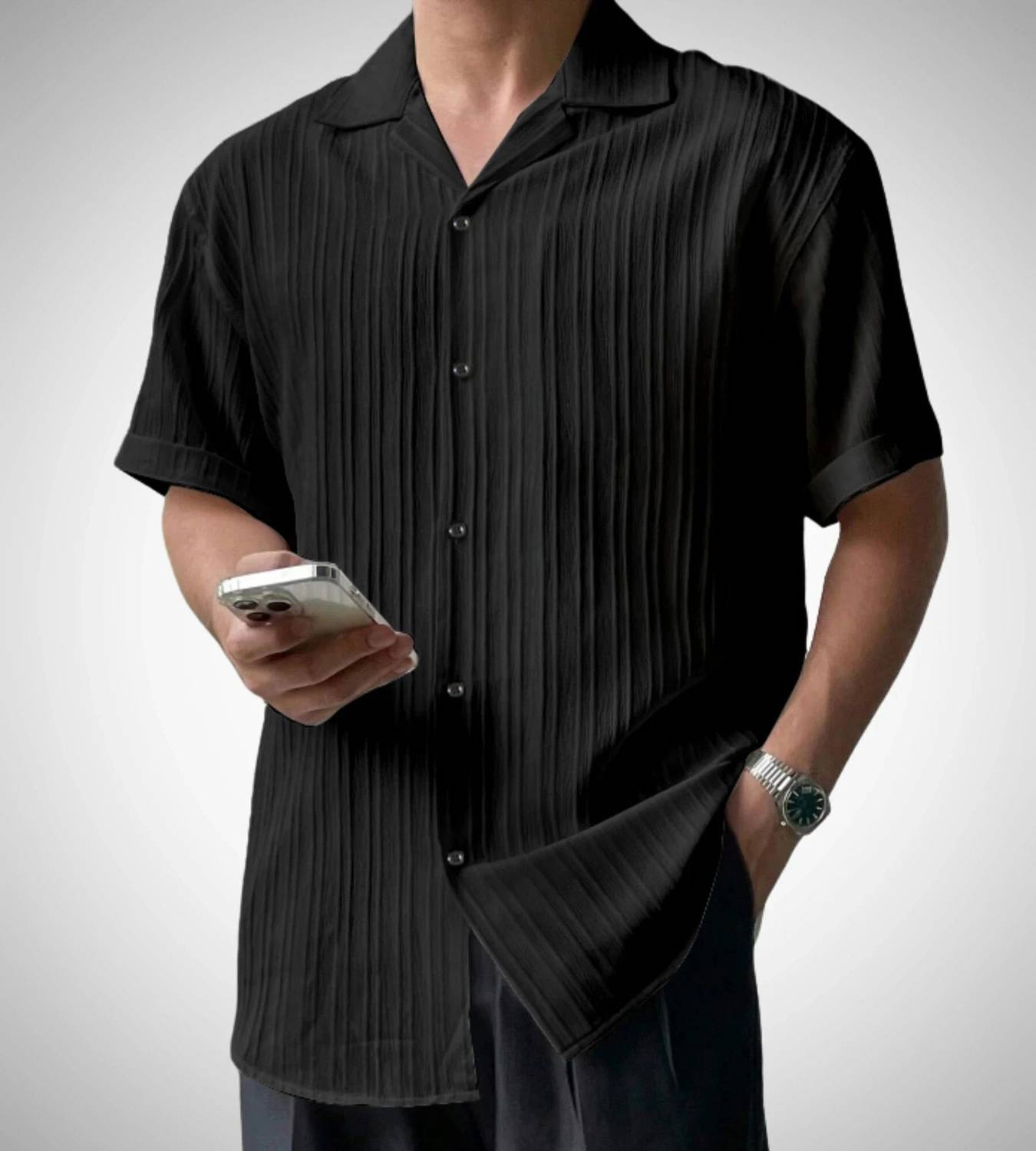 Coofandy Men Solid Casual Multicolor Shirt - Image 3
